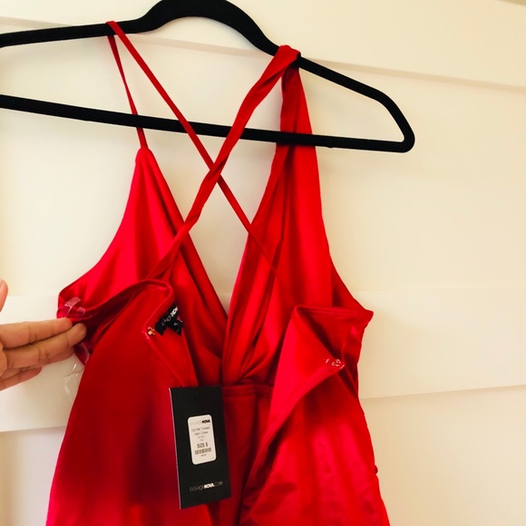 Satin mini dress new. - Picture 5 of 7